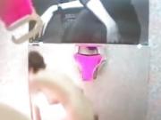 Japanese babe caught in dressing room voyeur