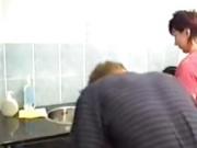 Stepmom seduce her boy in kitchen PT1- More On HDMilfCam. com