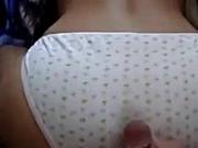 Cumshot on panties