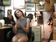 Brunette Naomi Alice Fucked Doggystyle In Pawn Shop Office