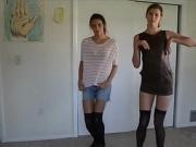 2 sisters strip naked on webcam