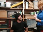 MILF LP officer fucks a male shoplifter in her back office