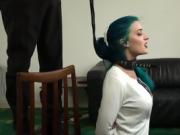 BDSM British squirter analized in rough interracial threeway