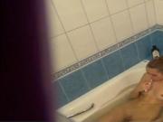 Shower Spying On Young Teen