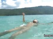 Ravishing looker is showing her opened narrow pussy in closeu
