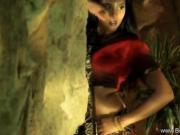 Exotic Indian Princess Dancing with passion