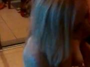 Homemade friend cums on girl's face