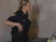 Blonde cop banged by black dude