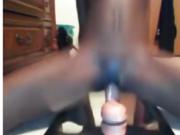 BLACK TEEN DILDO Masturbation Pussy Ass