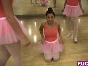 Ballerina teen besties get spied on but they find out