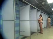 Public shower rooms hidden cameras are showing cute girls