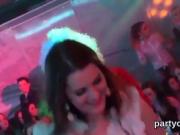 Flirty chicks get totally insane and naked at hardcore party