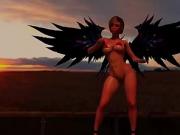 Horny Big Tits Animated 3D Angel Girl