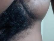 Very Hairy Ebony BBW - Nice Bush