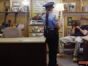 Law enforcer gets banged by pawn keeper at the pawnshop