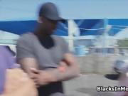 Big tit car dealer big black cocked