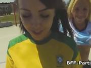 Soccer chicks fucking lucky coach