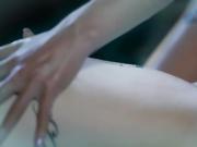 Petite teen lesbians sensual touching and massage rub
