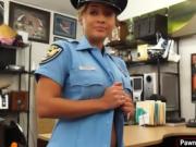 Pawnowner fucked a busty police officer