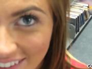 Hot teen sweetie gives a ride