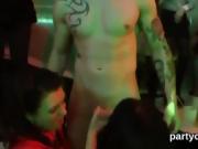 Frisky sweeties get fully foolish and naked at hardcore party