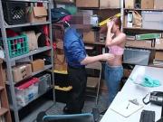 Sexy teen busted by a cop because she took a bracelet
