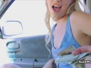 Sunny sucky by sexy blonde hippie