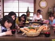 Jav Teen Ootsuki Hibiki Rides Glory Hole In Front Of Friends