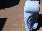 candid jiggly wobbly plump mommy ass in dress