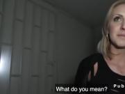 Big tits blonde banged in some basement