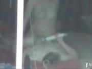 Voyeur window sex of couple