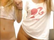 Four Cute Teens Stripping And Kissing On Webcam