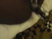 Horny african babe masturbating for her bf on webcam