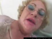 Blonde granny fucking bbc interracial doggy style