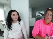 Group of pretty maids fucked the man who owns the house