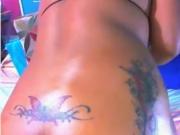 Thick Tattooed Latina Masturbates