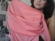 Cute Brunette Shemale Getting Dressed