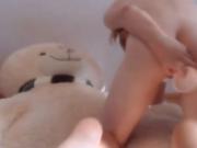 Cute Blonde With Sexy Ass Dildoing Her Anus