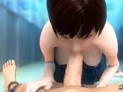 Wild animated giving oral sex with passion