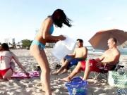 Teen orgy squirt and strap on punishment Beach Bait And Switc