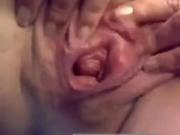 Granny pussy masturbation