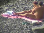 Groping on the beach