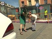 Ffm threesome anal sex in public