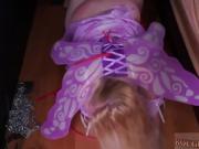 Messy rough gangbang and finger fucking first time