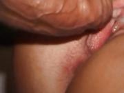 Hairy pink hole gets spermed
