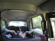 Small tits amateur passenger gets nailed by the driver