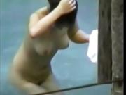 Asian teen caught naked voyeur
