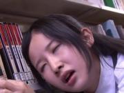 Jav Idol Suzu Ichinose Ambushed In Library Finger Squirted