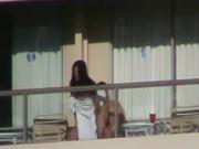 HOTEL BALCONY FUCK!!!!