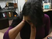 Busty Gf gets cheated by bf fucks in the pawnshop for revenge